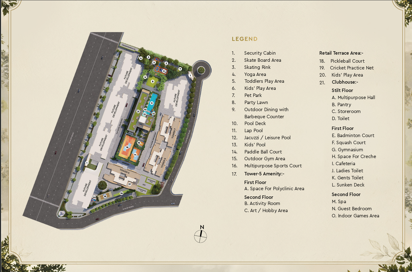 Mahindra Rivenza master plan, Mahalunge, Pune